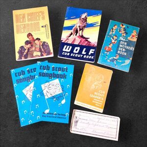 Vintage 1950s–60s Cub Scout Books Lot of 6 + Bonus Ephemera Boy Scouts BSA